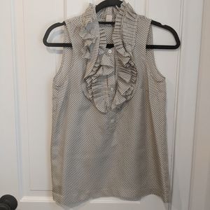 J. Crew Calista Ruffle Silk Cami Career Top